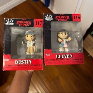 Stranger Things Season 4 Mini Funk Pops Eleven and Dustin